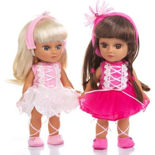 14.5 inch Reborn Baby Doll Toys Maid dressing Doll Like Real Vinyl Princess Toddler Babies Dolls Girls Bonecas Birthday Present