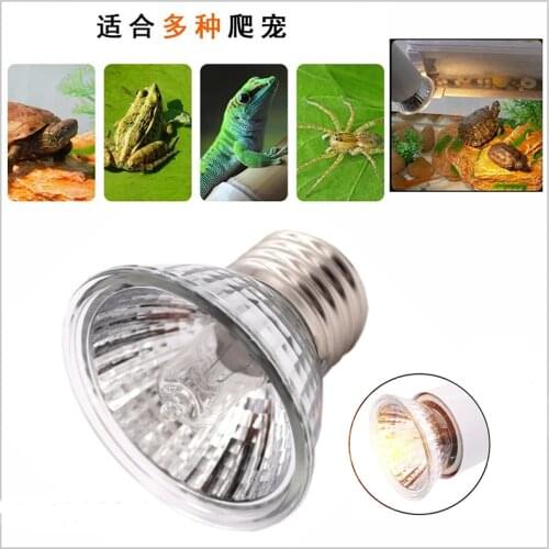 25/50/75W UVA+UVB 3.0 Reptile Lamp Bulb Turtle Basking UV Light Bulbs Amphibians Lizards Temperature Controller