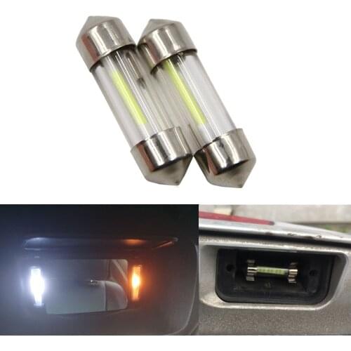 2pcs 31mm 36mm 39mm 41mm C5W LED COB Festoon Light 12V DE3022 6418 3910 6451 LED Filament Instrument Dome Bulb White
