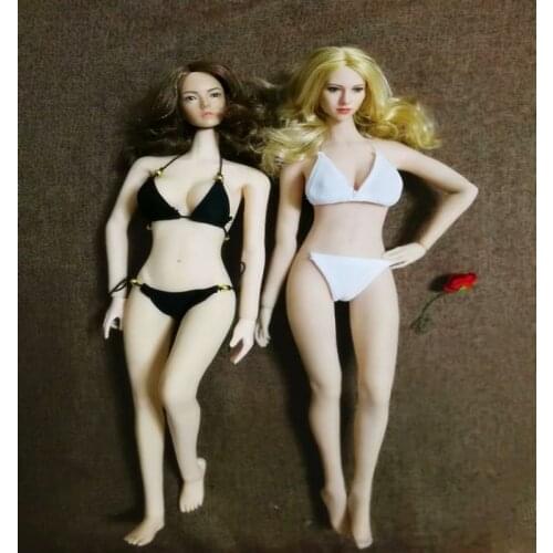 Hot Sales 1:6 Scale Female Clothes Accessory White Bra & Briefs Underwear Set For 12" Female Body Accessory