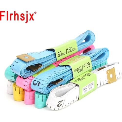 2pcs Sewing Ruler Double Scale Body Ruler DIY Sewing Tools Plastic Multicolor Tailor Ruler 1.5M/60 Inch