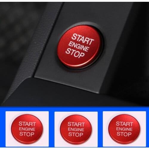 Car Styling Engine Lgnition Start Stop Ring Case For Audi A6L A4L A5 A7 Q5 Q5L Q7 Button Decoration Switch Accessories Covers
