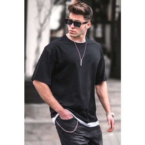 Male Black Oversize Tshirt