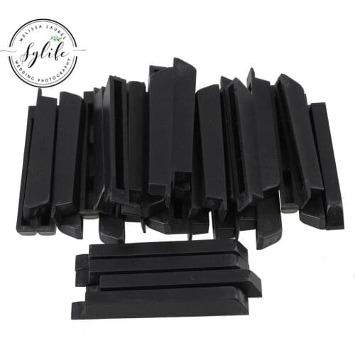 Set of 36pcs Piano Sharps Keytops Flats Repair Replacement Parts Black