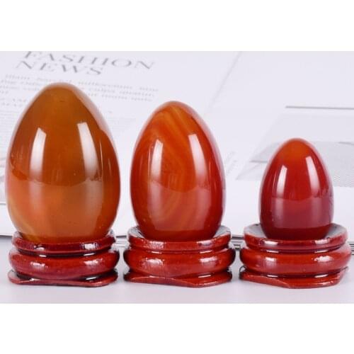 Natural Agate Jade Egg Set Undrilled Crystal Mineral Quartz Cryastal Ball Yoni Egg Massage Kegel Exercise Pelvic Floor Muscle
