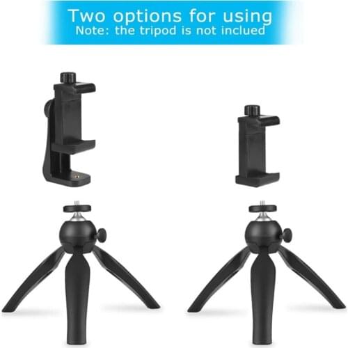 H052 Smartphone Non-slip Holder Durable Tripod Adapter Cell Phone Bracket Mount Clip Multi-angle Adjustment for Selfie Stick