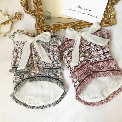 Spring Autumn Dog Clothes Pajamas Undershirts Cat Puppy Clothing for Dog Shirt Pyjamas Poodle Bichon Pet Outfit T-shirt