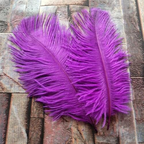 Wholesale 500pcs Violet High Quality Natural Ostrich Feathers 20-25cm/ 8-10 inch For Wedding Party Accessories Decoration