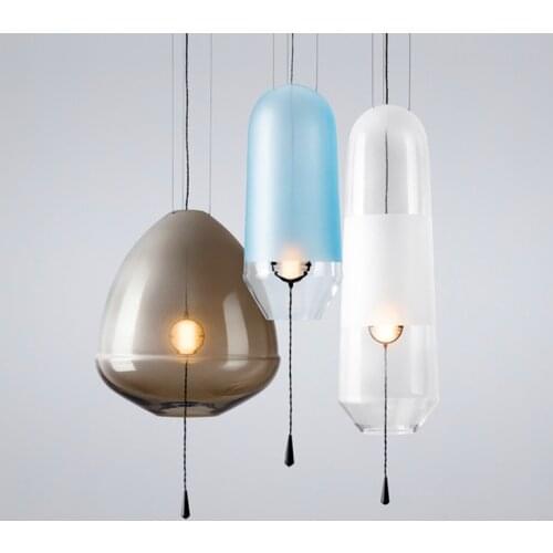 Modern LED Pendant Lights Lighting Glass Ball Pendant Lamp Home Decor Living Room Bedroom Hanging Lamp Kitchen Light Fixtures