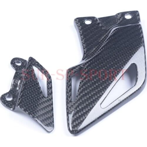 Heel Plate Guard Cover For HONDA CBR1000RR 2019-2008 Full Carbon Fiber 100% Twill