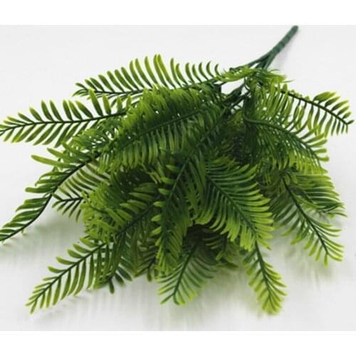 1Pcs Artificial Flower Leaves Plants Pretty Fake Lifelike Plastic Persian Grass Lysimachia Fern floral decoration