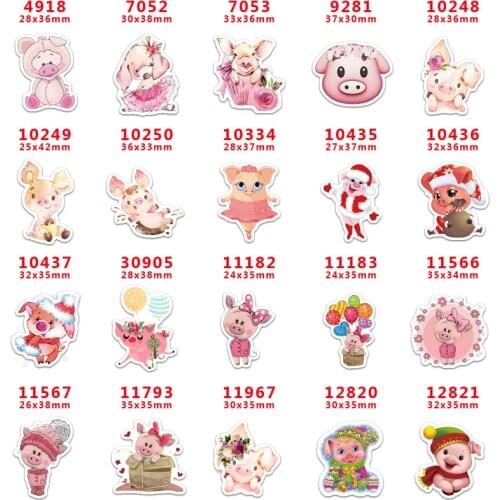 10 pcs Animal Resin Flatback for Hair Bows Planar Resin Crafts Custom Resin for DIY Phone Decorations PR4918