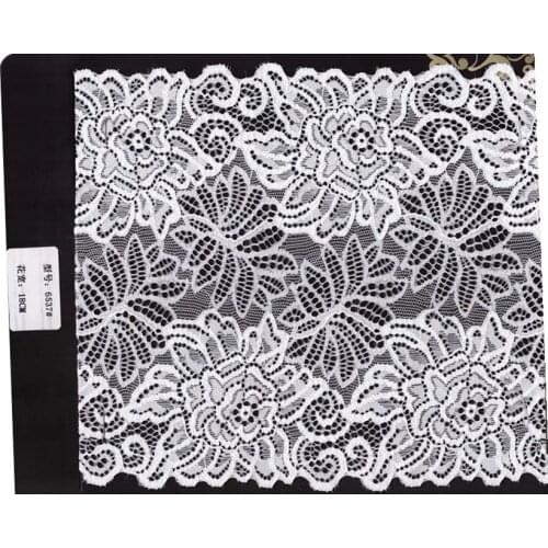 18cm high quality nylon spandex elastic lace trim,YX-6537
