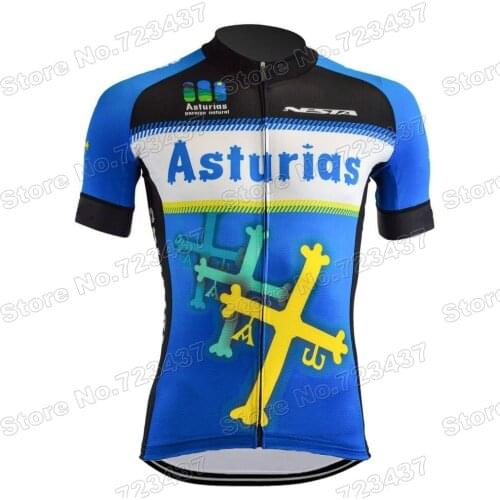 2021 Asturias Cycling Jersey Short Sleeve Men Spain Cycling Clothing Road Bike Shirts Bicycle Tops MTB Ropa Ciclismo Maillot