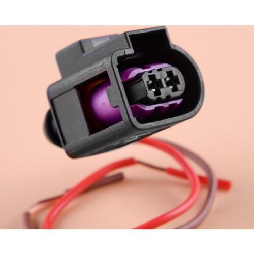 4D0971992A 2 Pin Pigtail Plug Wiring Connector Fit For VW Golf & GTI Jetta Beetle Passat Audi A3 A4 S4 A6 S6