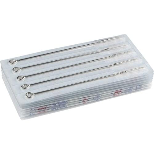 50/100Pcs Disposable Tattoo Needles Set Stainless Steel Tips Assorted Kit for Tattoo Machine NIN668