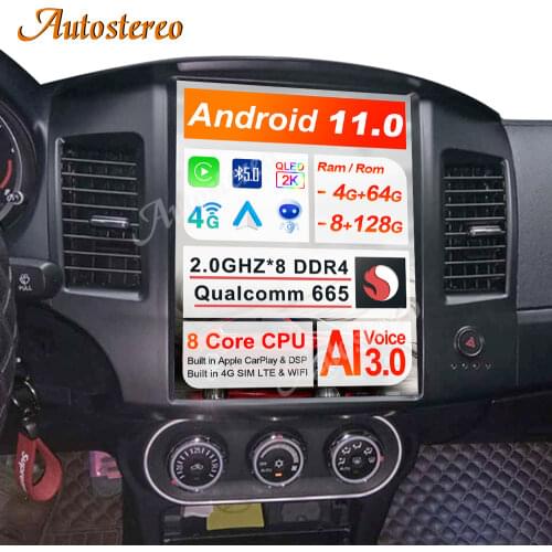 Android 9 128G Tesla Radio 12" For Mitsubishi Lancer 2007-2017 EVO Car GPS Navigation Car Head Unit Multimedia Player Radio Tape