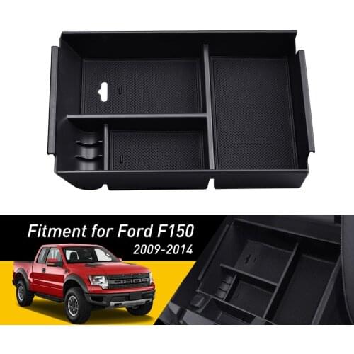 Car Center Console Armrest Storage Box Organizer Tray For Ford F150 F-150 2009 2010 2011 2012 2013 2014 Car Accessories Interior