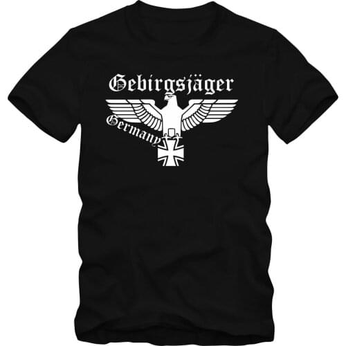 Bundeswehr T-Shirt Wehrmacht Mountain T-shirt Up to 5 XL Funny Men tshirt Short Casual tshirt