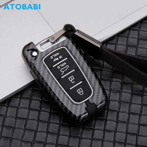Zinc Alloy+Silicone Car Key Cover For Kia Rio Optima Forte Sedona Soul Sportage Hyundai Azera Elantra Santa Fe Remote Fobs Case