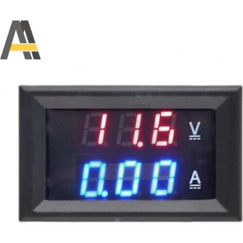 Digital Voltmeter Ammeter DC 100V 100A Panel AMP Volt Voltage Current Meter Tester Detector Dual LED Display Auto Car