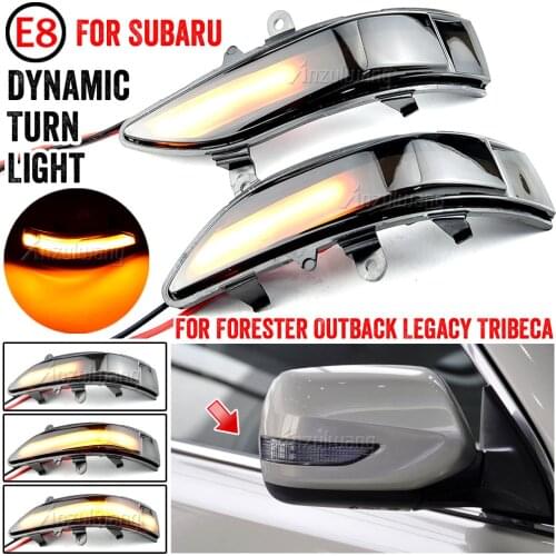 Dynamic Blinker For Subaru Forester Outback Legacy Tribeca Impreza wrx sti Side Mirror Indicator LED Turn Signal Light