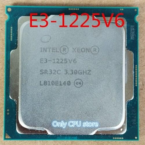 Intle E3-1225V6 3.3GHz Quad Core processors Computer CPU E3-1225 V6 scrattered pieces E3 1225 V6 free shipping