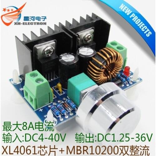 DC-DC XH-M401 buck module XL4016E1 high power DC voltage regulator Maximum 8A with voltage regulator