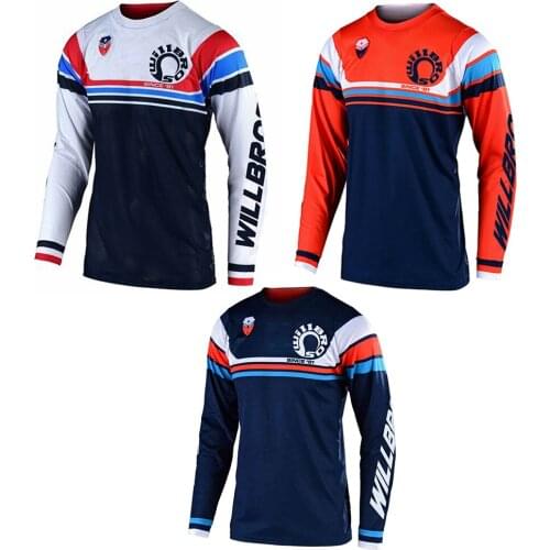 Willbros MX SE AIR SECA T-shirt Motorbike Motocross Racing Long Sleeve Mountain Bicycle Offroad Summer Jersey Mens