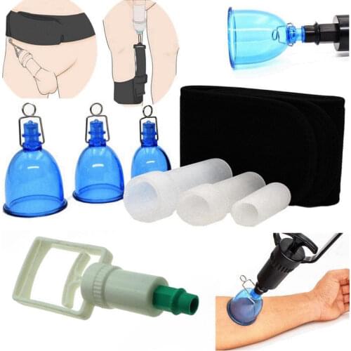 Male Penis Extender Handle Vacuum Pump Cups Stretcher Enhancement Belt Hanger penis pump penis enlargement sex toys for men