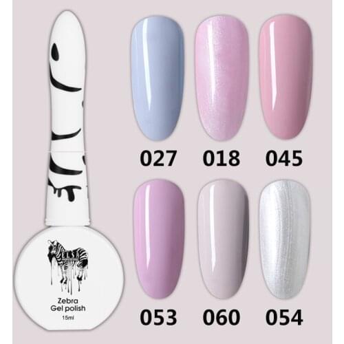 ELSA Zebra Gel Polish Set All For Manicure Semi Permanent Vernis top coat UV LED Gel Varnish Soak Off Nail Art Gel Nail Polish