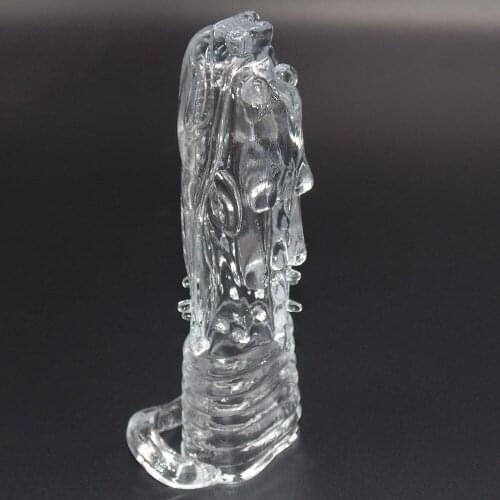 Penis Extender Condoms Cock Sleeve Sex Product for Couples Flirting Delay Male Sex Tool