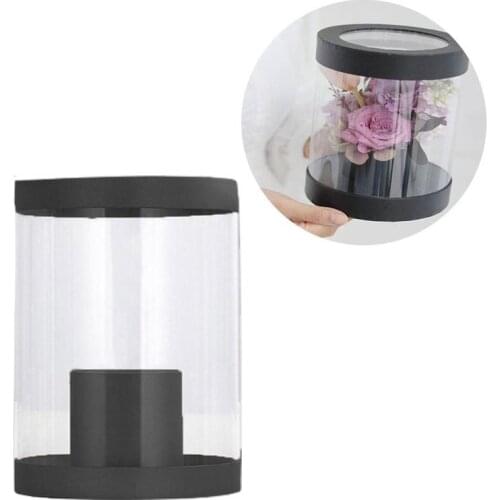 Transparent Bouquet Box, Fresh Flower Packaging Gift Box, Creative Double Layer Bouquet Mini Hug Box