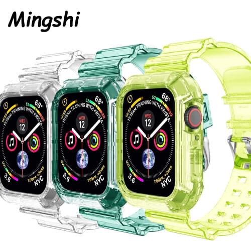 Sports Wristband for Apple Watch Series 6 5 44mm 40mm Silicone Strap for iWatch 3 2 42mm 38mm Watchband