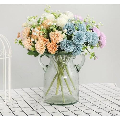 30 cm 5 fork rose hydrangea artificial bouquet artificial flower home wedding decoration room