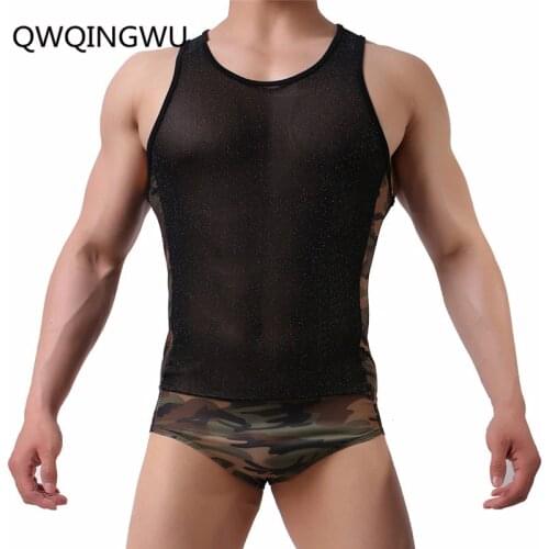 Sex Mens Undershirts Leotard Bodysuit Jumpsuit Swimwear One-piece Swimsuit Wrestling Singlet Sleepwear Underwear Bodysuit