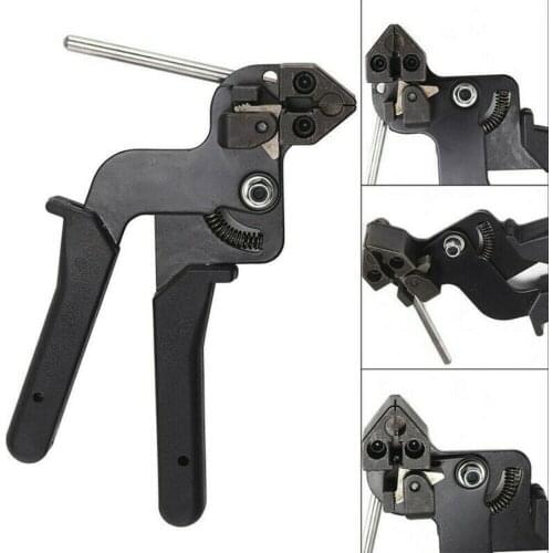 1pc Multifunctional Stainless Steel Metal Cable Tie Plier Fastener Crimper Cutter Applicable Width 4.6-12mm