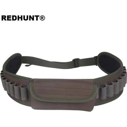 30 Round Shooting Gun Bullet Belt Pouch Waterproof Canvas Cartridge Ammunition Belt Ammo Holder with Front Pouch