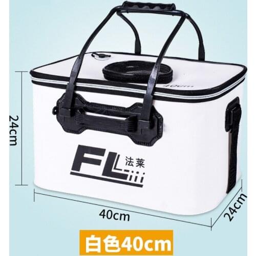 Thickened Live Fish Bucket Folding Bucket Waterproof Fish Barrels Fishing Bucket Live Fish Box Small Fish Bucket Fishing Box