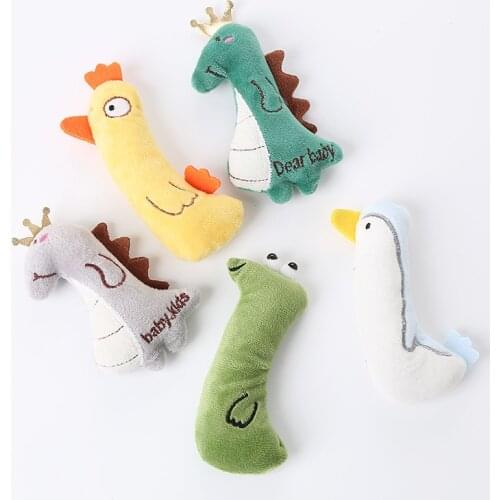 Funny cat plush toys interactive toys cat animal figure puppets containing catnip pet toys