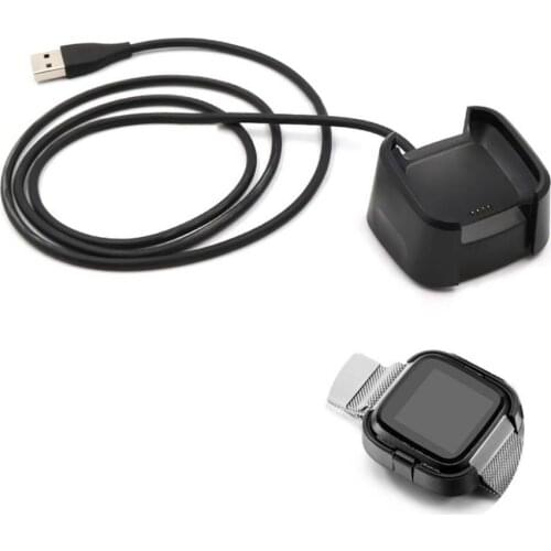 Charging Cradle Dock USB Data Cable Base Desktop Charger For Fitbit Versa Watch