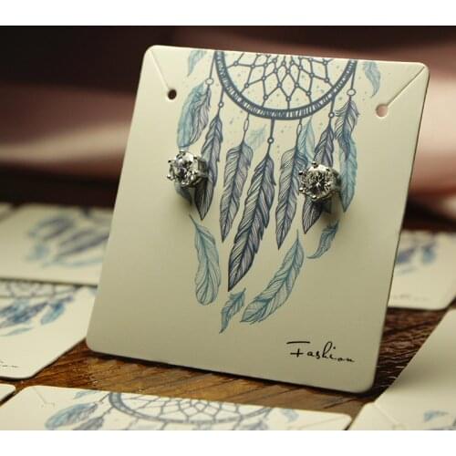 100 Pieces/Lot Jewelry Packaging & Display Card Brooch Earrings Hairpin Jewelry Display Price Tags DIY Handmade Packaging