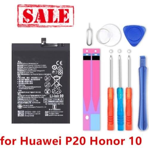 3400mAh HB396285ECW Battery for Huawei P20 for Honor 10 / Honor 10 Lite COL-AL00 COL-AL10 COL-TL00 COL-TL10 COL-L29+ tools