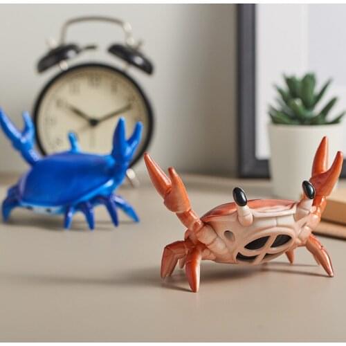 Wireless Mini Bluetooth Speaker Phone Holder Crab Bluetooth Speaker Creative Crab Speaker Shape Wireless Portable Audio Gifts