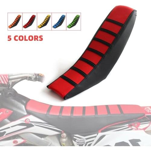 Motorcycle Gripper Soft Seat Cover Striped Rubber Anti-slip Seat For Kawasaki KX125 KX250F KX450F KX100 kx 85 125 250 250f 450f