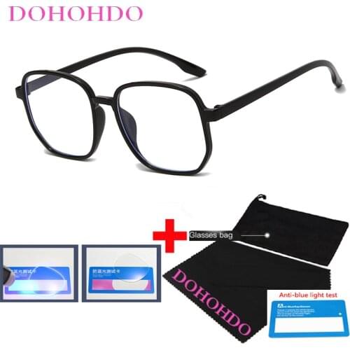 Women Anti Blue Light Blocking Glasses Men Frame Clear Fatigue Computer Protection Mobile Game Filter Optical Spectacles UV400