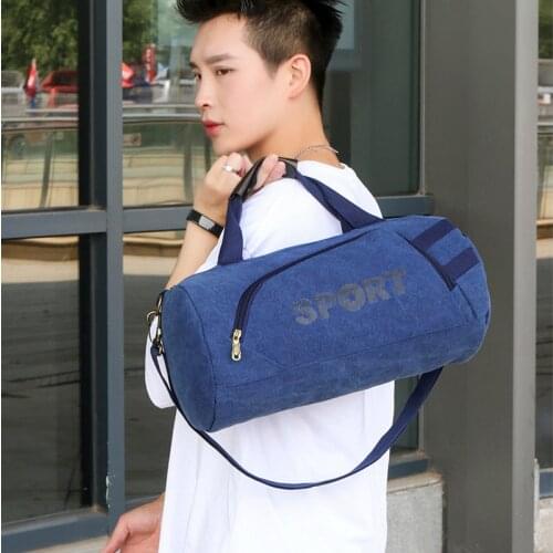 Unisex Travel Handbag Men Women High Quality Canvas Shoulder Bags Large Capacity Luggage Crossbody Bag Sports Gym Bag XA410F