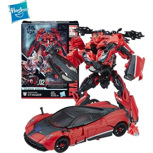 Original Hasbro Transformers Studio Series 02 Deluxe Class Movie 3 Stinger Action Figure Model Transformers Toys for Children