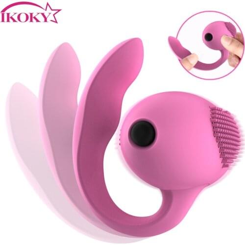 IKOKY C Type G-spot Bullet Vibrator Sex Toys for Women Vagina Massager Female Masturbation Clitoris Stimulator Erotic Toys