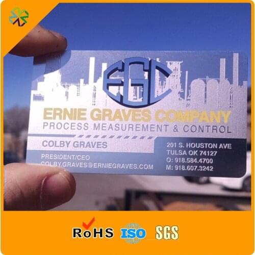 Custom personalized stainless steel metal membership card